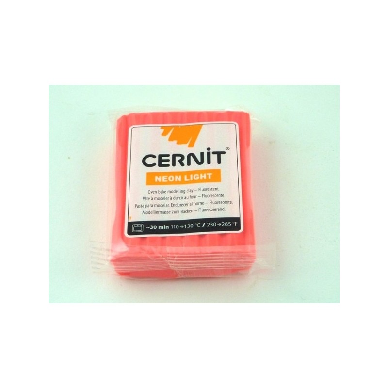 Pâte CERNIT 56g : Rouge fluo Pâte CERNIT 56g : Rouge fluo