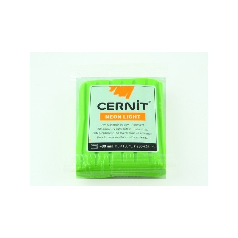 Pâte CERNIT 56g : Vert fluo Pâte CERNIT 56g : Vert fluo