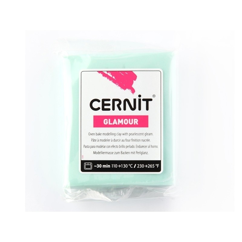 Pâte CERNIT 56g : Vert clair nacré Pâte CERNIT 56g : Vert clair nacré