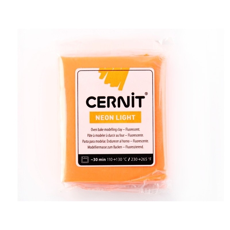 Pâte CERNIT 56g : Orange fluo Pâte CERNIT 56g : Orange fluo