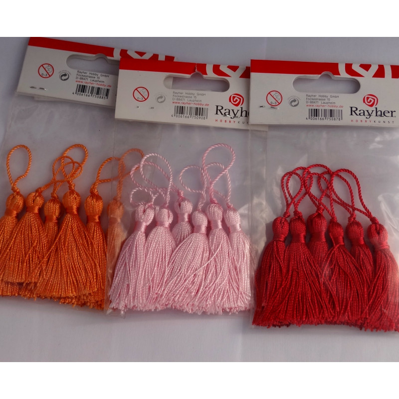 Sachet de 6 houppes déco Sachet de 6 houppes déco