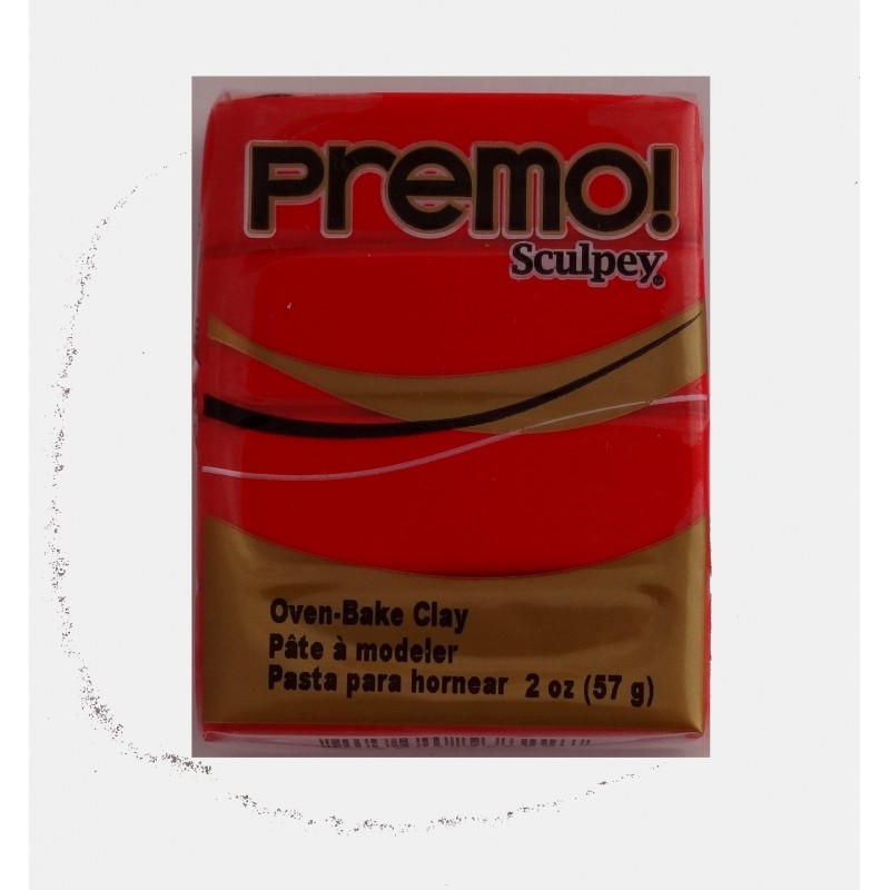 Pâte polymère Premo : rouge cadmium Pâte polymère Premo : rouge cadmium