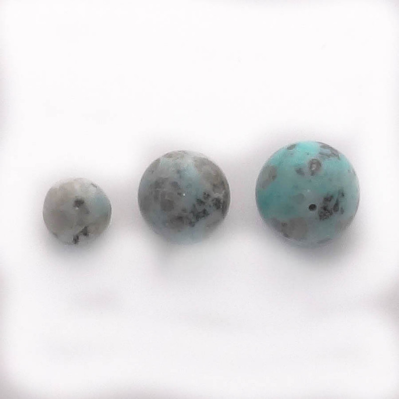 Perle en pierre : turquoise Perle en pierre : turquoise