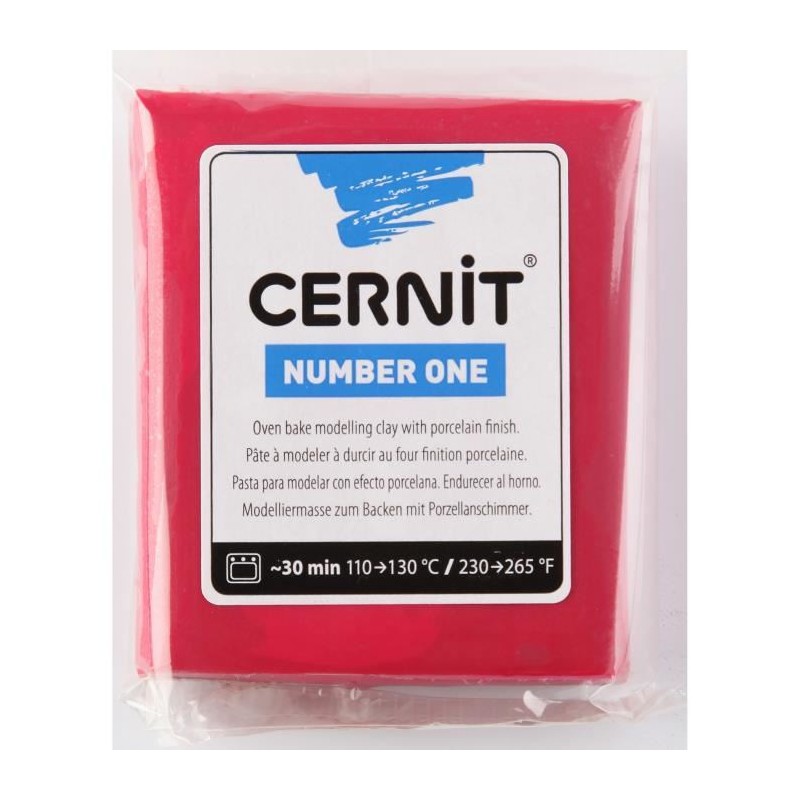 Pâte CERNIT 56g : Carmin Pâte CERNIT 56g : Carmin