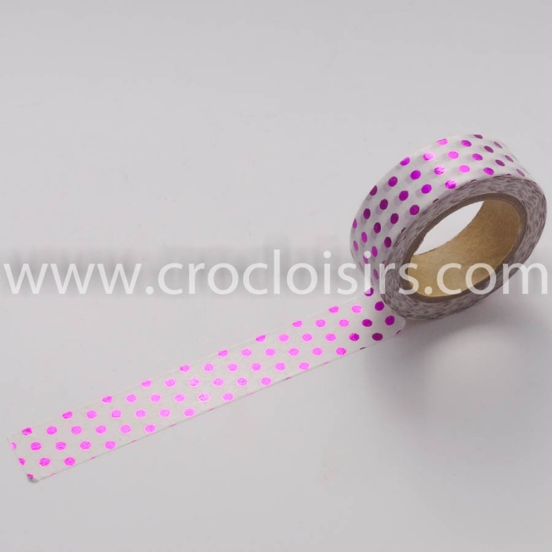 Masking Tape : Dots Fuschia Masking Tape : Dots Fuschia
