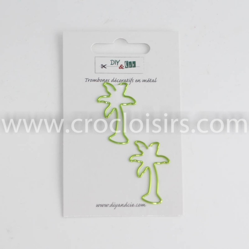 Lot de 2 trombones : Palmiers Lot de 2 trombones : Palmiers