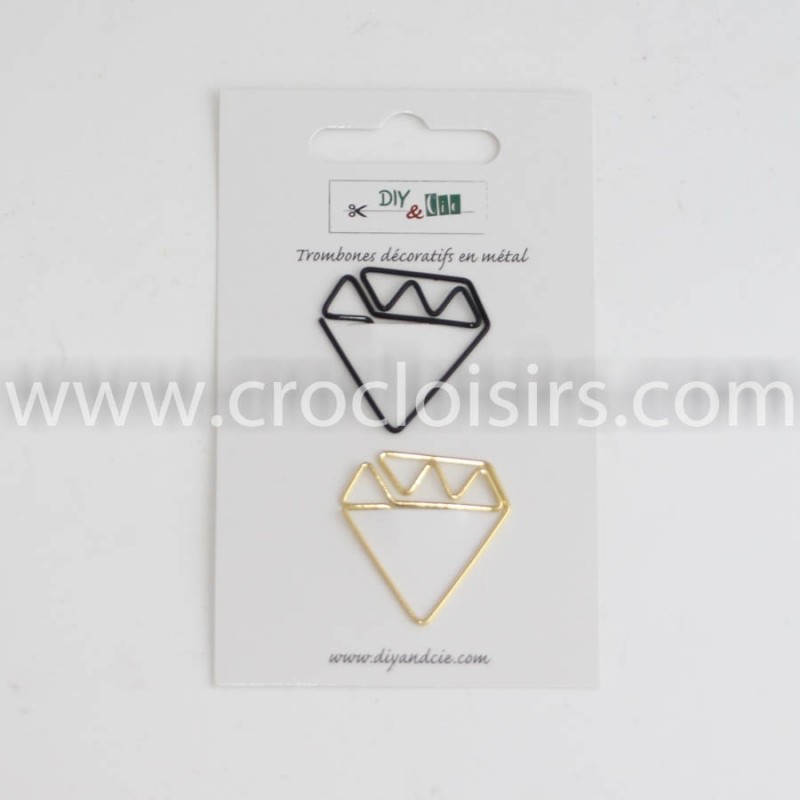 Lot de 2 trombones : Diamands Lot de 2 trombones : Diamands