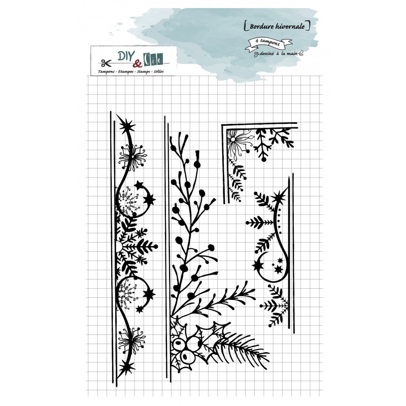 Tampon : Bordure hivernale de DIY and Cie Tampon : Bordure hivernale de DIY and Cie