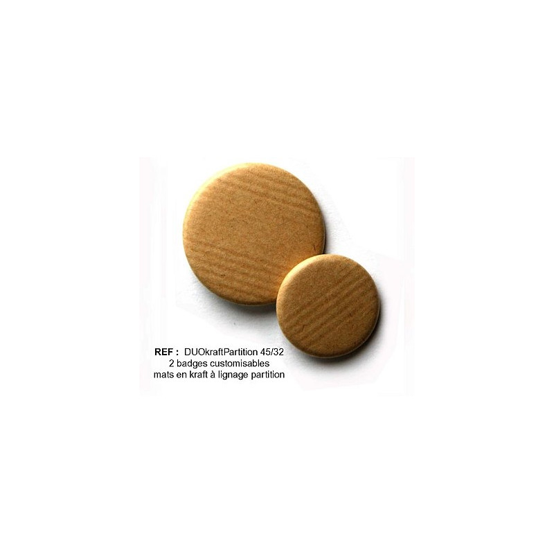 badge scrapbutton duo Kraft Partition badge scrapbutton duo Kraft Partition