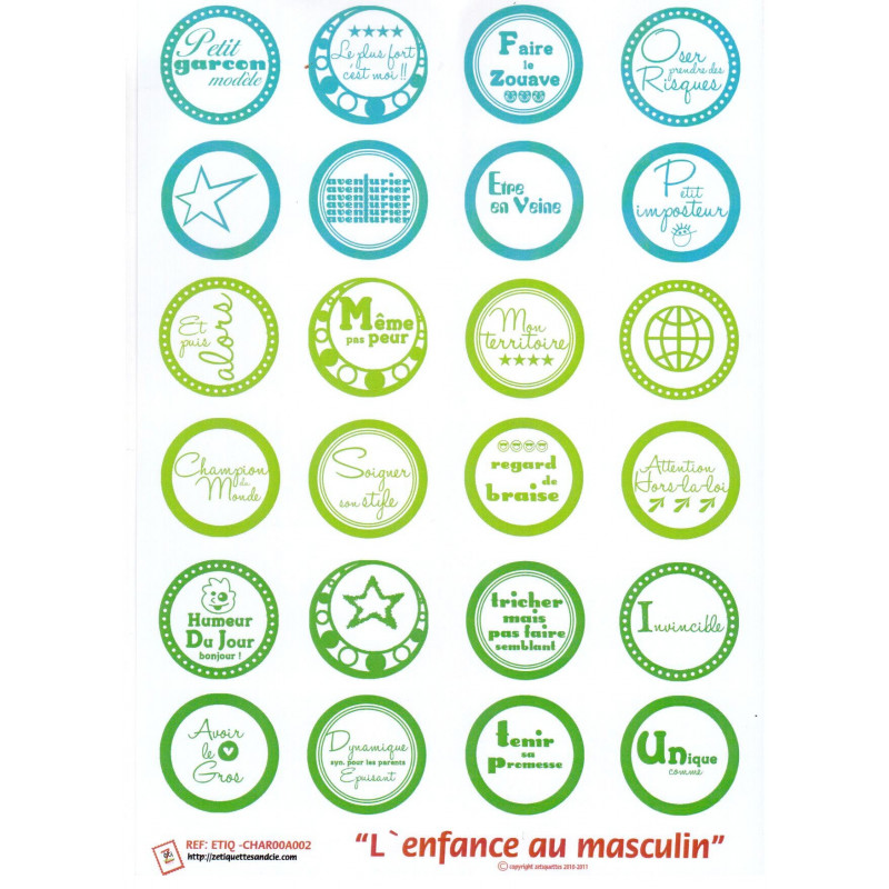 Z'étiquette : L'enfance au masculin Z'étiquette : L'enfance au masculin