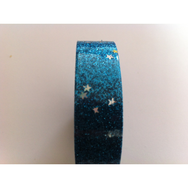 Rouleau adhésif glitter : Turquoise Rouleau adhésif glitter : Turquoise
