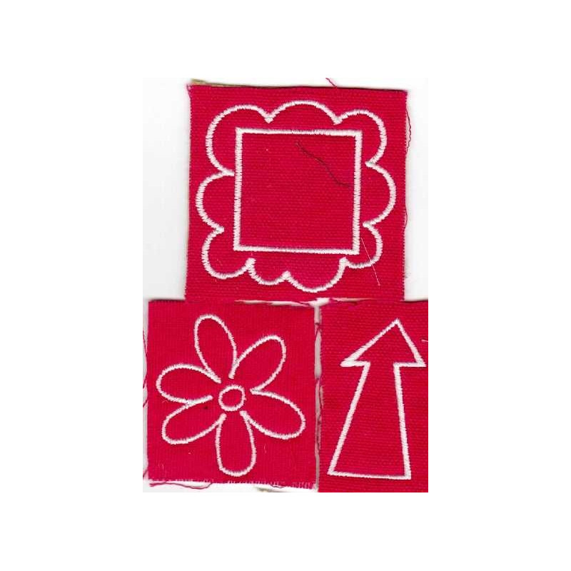 Lot de 3 broderies Dame de Kit : Fuschia Lot de 3 broderies Dame de Kit : Fuschia