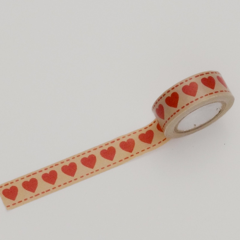 Masking tape : Cœurs Masking tape : Cœurs