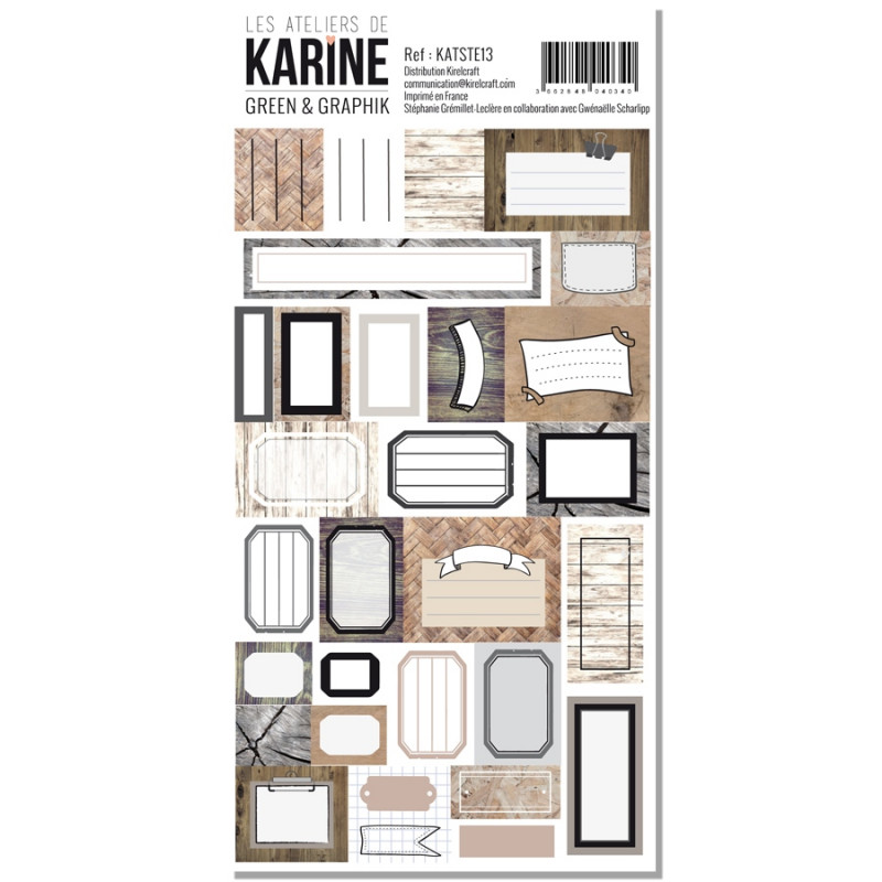 Etiquettes : Green and Graphik des Ateliers de Karine Etiquettes : Green and Graphik des Ateliers de Karine