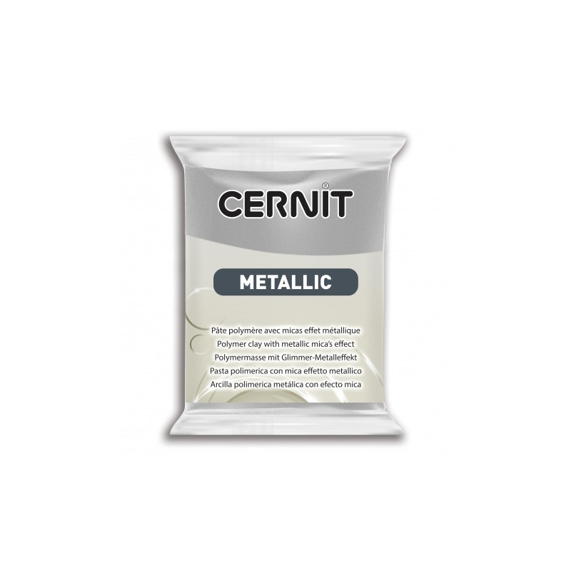 Pâte CERNIT 56g : Metallic Argent Pâte CERNIT 56g : Metallic Argent