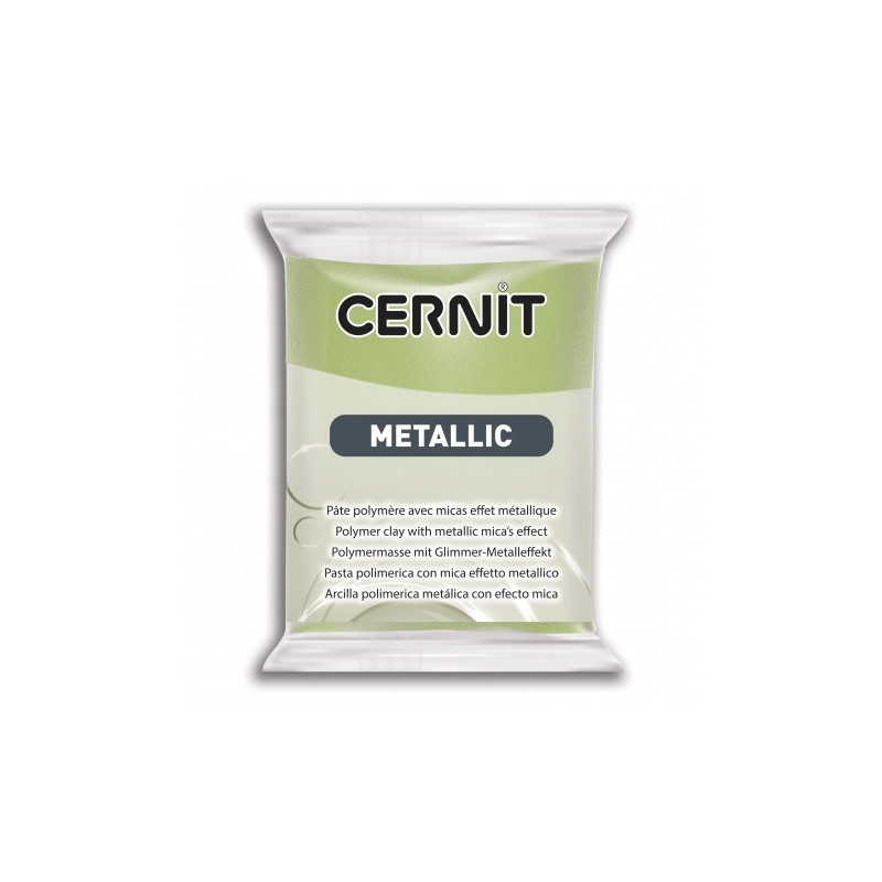 Pâte CERNIT 56g : Metallic Or Vert Pâte CERNIT 56g : Metallic Or Vert