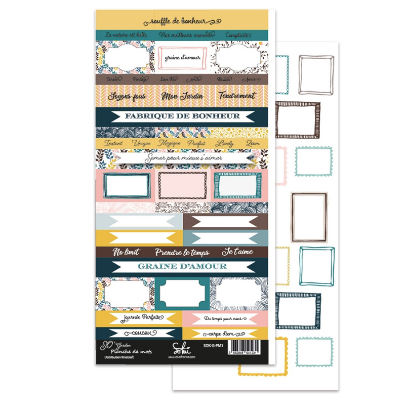 Planche de mots Sokai : So' Garden Planche de mots Sokai : So' Garden