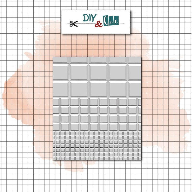 Classeur d'embossage 3D : Carré - DIY and Cie Classeur d'embossage 3D : Carré - DIY and Cie