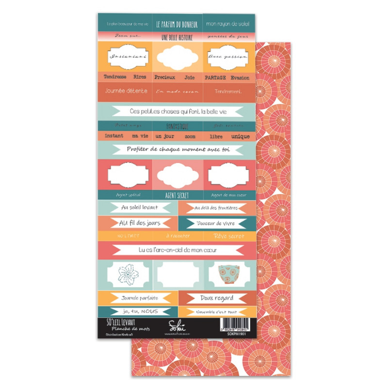 Planche de mots Sokai : So'Leil levant Planche de mots Sokai : So'Leil levant