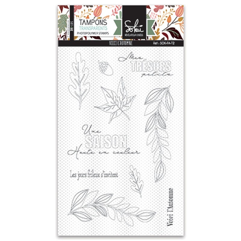 Tampons clear SO'Fall 'Voici l'automne' - SOKAI Tampons clear SO'Fall 'Voici l'automne' - SOKAI