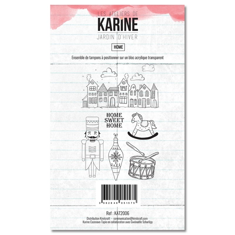 Tampon clear Jardin d'Hiver Home- Les Ateliers de Karine Tampon clear Jardin d'Hiver Home- Les Ateliers de Karine