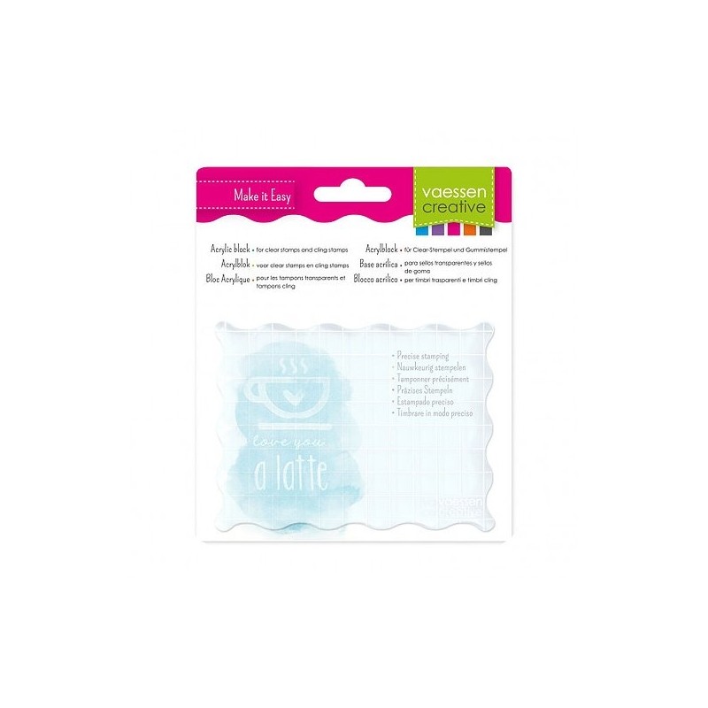 Plaque acrylique pour tampons 16X12 CM Plaque acrylique pour tampons 16X12 CM