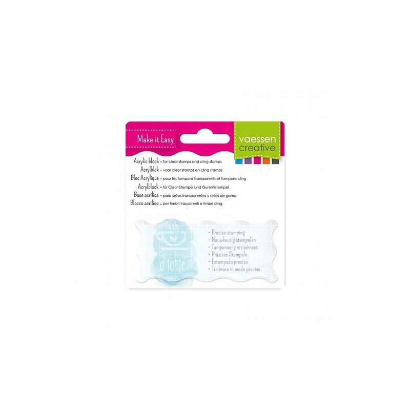 Plaque acrylique pour tampons 9X4 CM Plaque acrylique pour tampons 9X4 CM