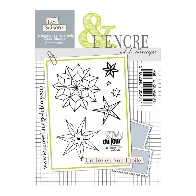 Tampon clear - Croire en son Etoile - L'Encre et l'Image Tampon clear - Croire en son Etoile - L'Encre et l'Image