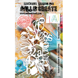 AALL and Create Stencil : Hexagons & Buds -128