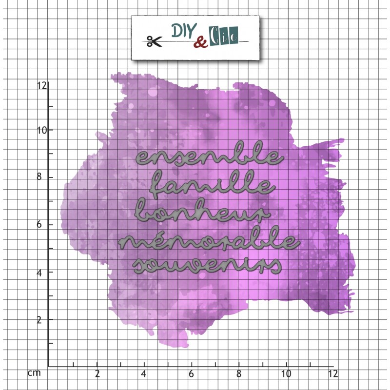 Set de dies : Mots fins - DIY and Cie Set de dies : Mots fins - DIY and Cie