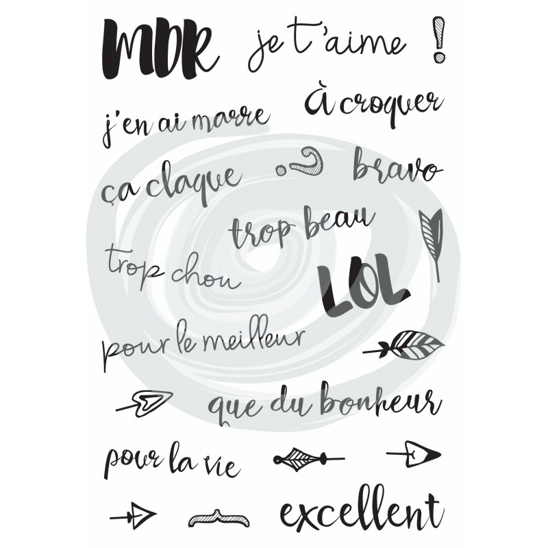 Tampon : Mix'Créatif "Mots quotidien de DIY and Cie Tampon : Mix'Créatif "Mots quotidien de DIY and Cie